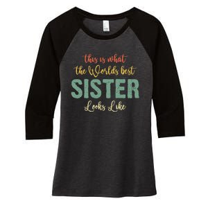 Funny Sister From Sister Sister For Women Women's Tri-Blend 3/4-Sleeve Raglan Shirt