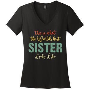 Funny Sister From Sister Sister For Women Women's V-Neck T-Shirt