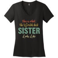 Funny Sister From Sister Sister For Women Women's V-Neck T-Shirt