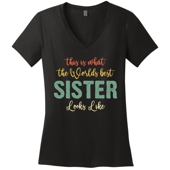 Funny Sister From Sister Sister For Women Women's V-Neck T-Shirt