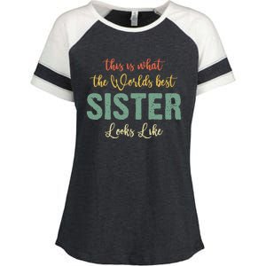 Funny Sister From Sister Sister For Women Enza Ladies Jersey Colorblock Tee