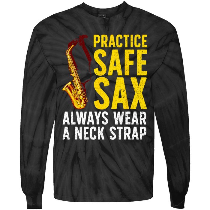 Funny Saxophone For Men Women Saxophone Player Saxophonist Tie-Dye Long Sleeve Shirt