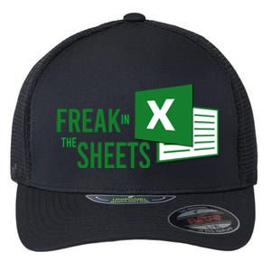 Funny Spreadsheet Freak In The Sheets Accountant Flexfit Unipanel Trucker Cap