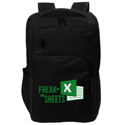 Funny Spreadsheet Freak In The Sheets Accountant Impact Tech Backpack