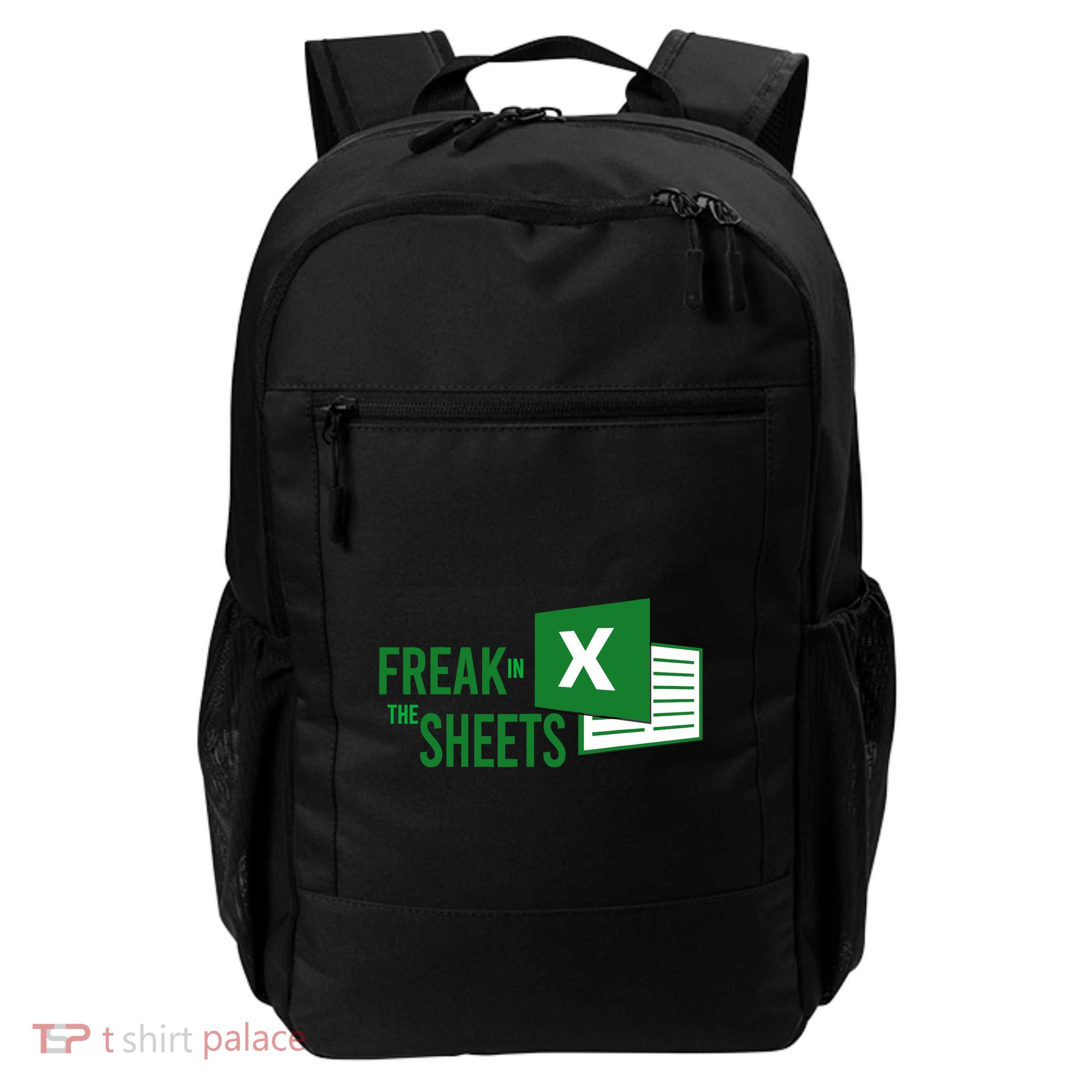 Funny Spreadsheet Freak In The Sheets Accountant Daily Commute Backpack