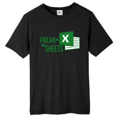 Funny Spreadsheet Freak In The Sheets Accountant Tall Fusion ChromaSoft Performance T-Shirt