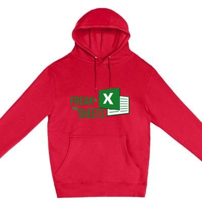 Funny Spreadsheet Freak In The Sheets Accountant Premium Pullover Hoodie