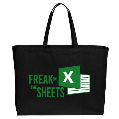 Funny Spreadsheet Freak In The Sheets Accountant Cotton Canvas Jumbo Tote