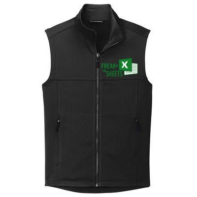 Funny Spreadsheet Freak In The Sheets Accountant Collective Smooth Fleece Vest