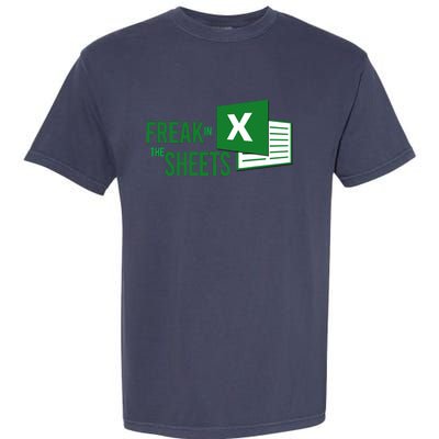 Funny Spreadsheet Freak In The Sheets Accountant Garment-Dyed Heavyweight T-Shirt