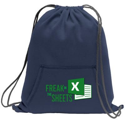 Funny Spreadsheet Freak In The Sheets Accountant Sweatshirt Cinch Pack Bag