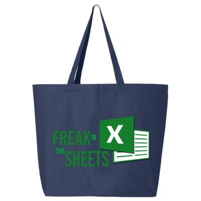 Funny Spreadsheet Freak In The Sheets Accountant 25L Jumbo Tote