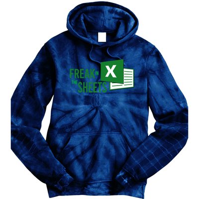 Funny Spreadsheet Freak In The Sheets Accountant Tie Dye Hoodie