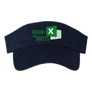 Funny Spreadsheet Freak In The Sheets Accountant Valucap Bio-Washed Visor