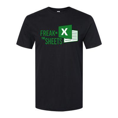 Funny Spreadsheet Freak In The Sheets Accountant Softstyle CVC T-Shirt