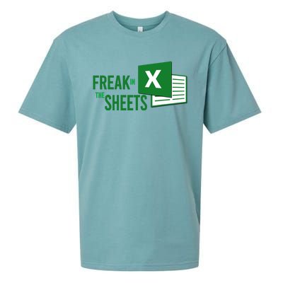 Funny Spreadsheet Freak In The Sheets Accountant Sueded Cloud Jersey T-Shirt