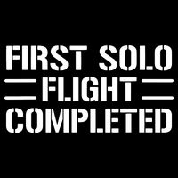 First Solo Flight Completed Pilot Student Tee Gift Cooling Performance Crew T-Shirt