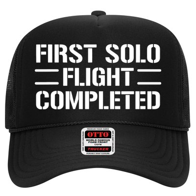 First Solo Flight Completed Pilot Student Tee Gift Trucker Hat