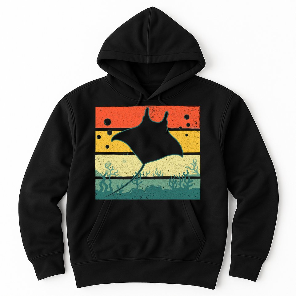 Funny Stingray For Men Women Kids Ocean Animal Lovers Hoodie