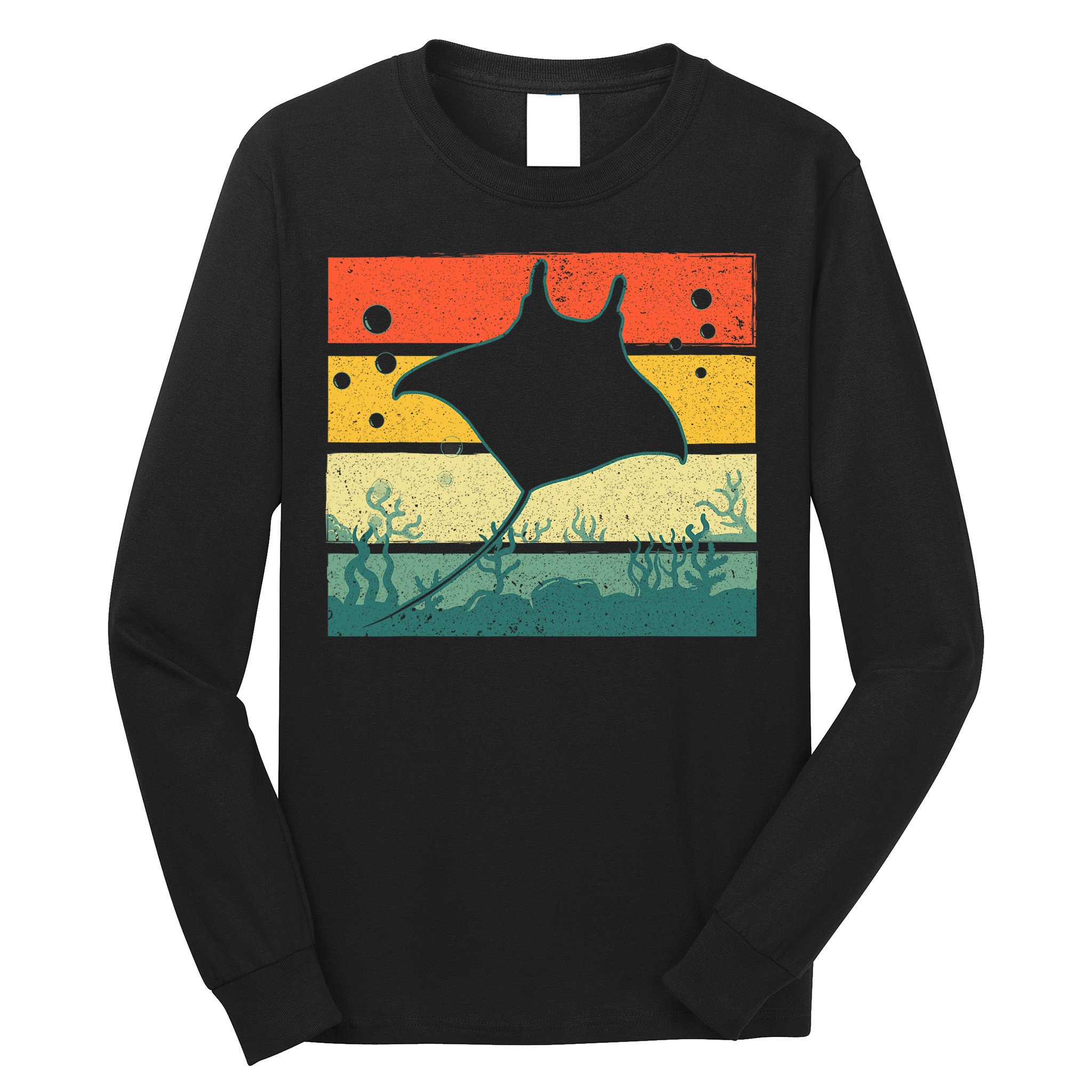 Funny Stingray For Men Women Kids Ocean Animal Lovers Long Sleeve Shirt