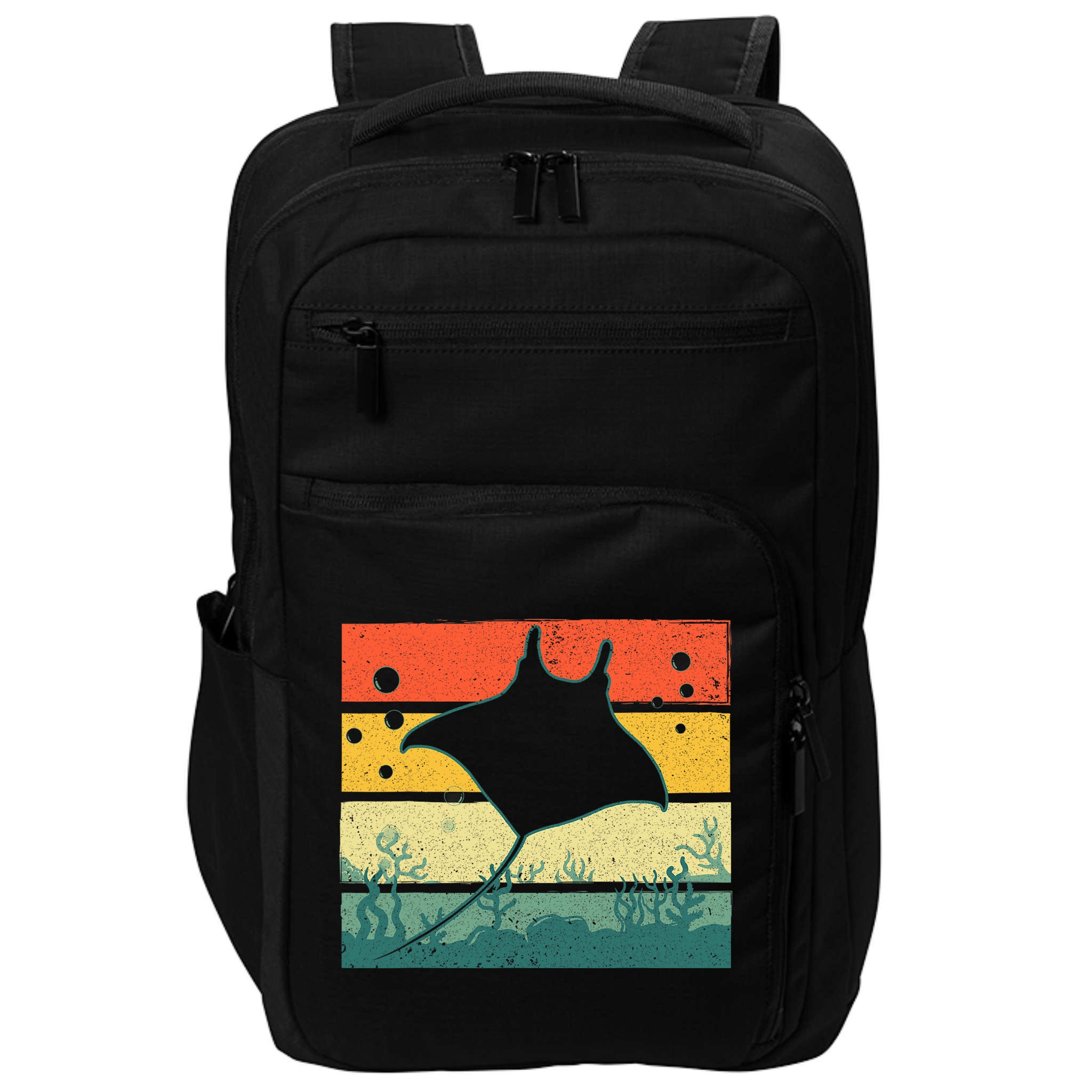 Funny Stingray For Men Women Kids Ocean Animal Lovers Impact Tech Backpack