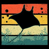Funny Stingray For Men Women Kids Ocean Animal Lovers Backpack