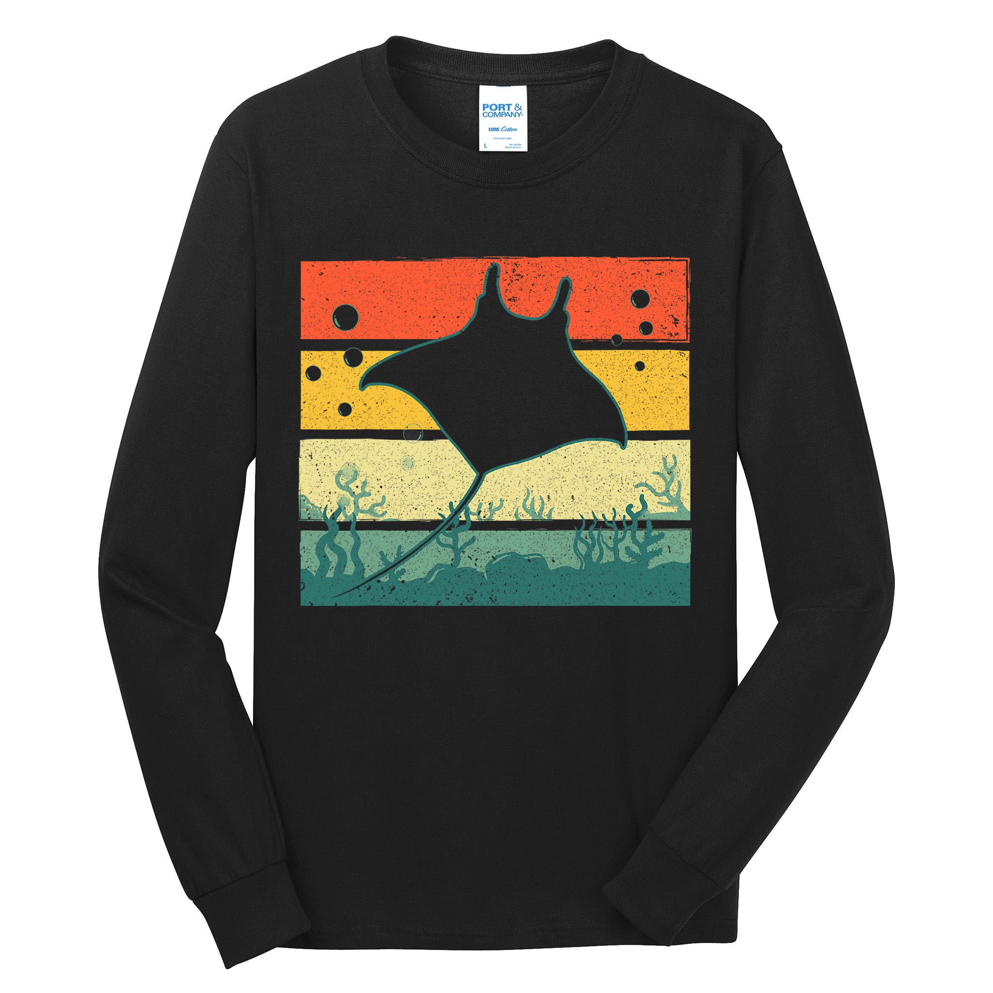 Funny Stingray For Men Women Kids Ocean Animal Lovers Tall Long Sleeve T-Shirt