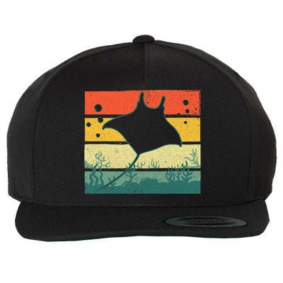 Funny Stingray For Men Women Kids Ocean Animal Lovers Wool Snapback Cap