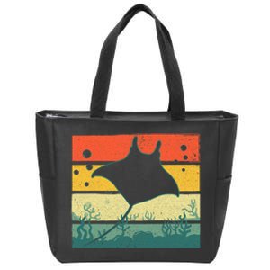 Funny Stingray For Men Women Kids Ocean Animal Lovers Zip Tote Bag