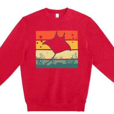 Funny Stingray For Men Women Kids Ocean Animal Lovers Premium Crewneck Sweatshirt