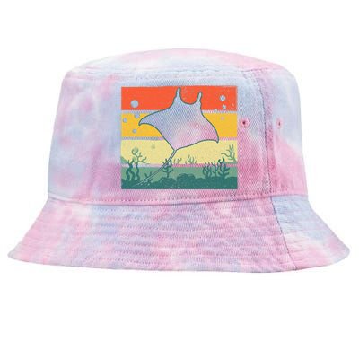 Funny Stingray For Men Women Kids Ocean Animal Lovers Tie-Dyed Bucket Hat