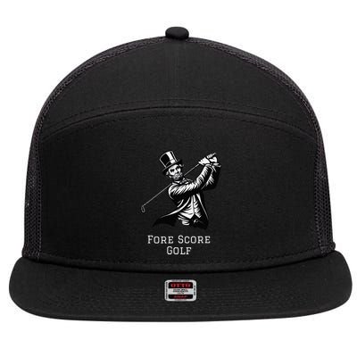 Fore Score 7 Panel Mesh Trucker Snapback Hat