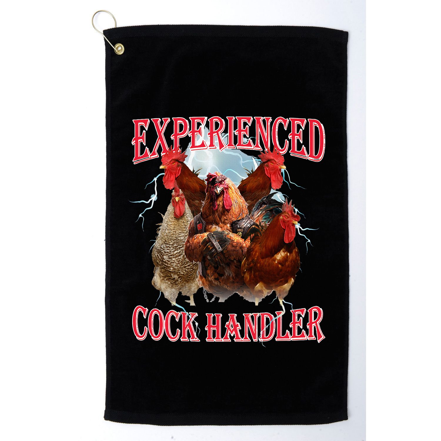Funny Sayings For Adult Experienced Cock Handler Meme Dank Golf Towel