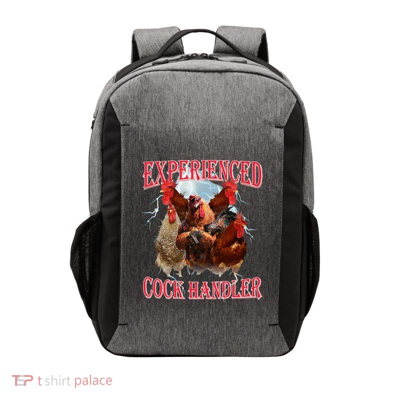 Funny Sayings For Adult Experienced Cock Handler Meme Dank Vector Backpack
