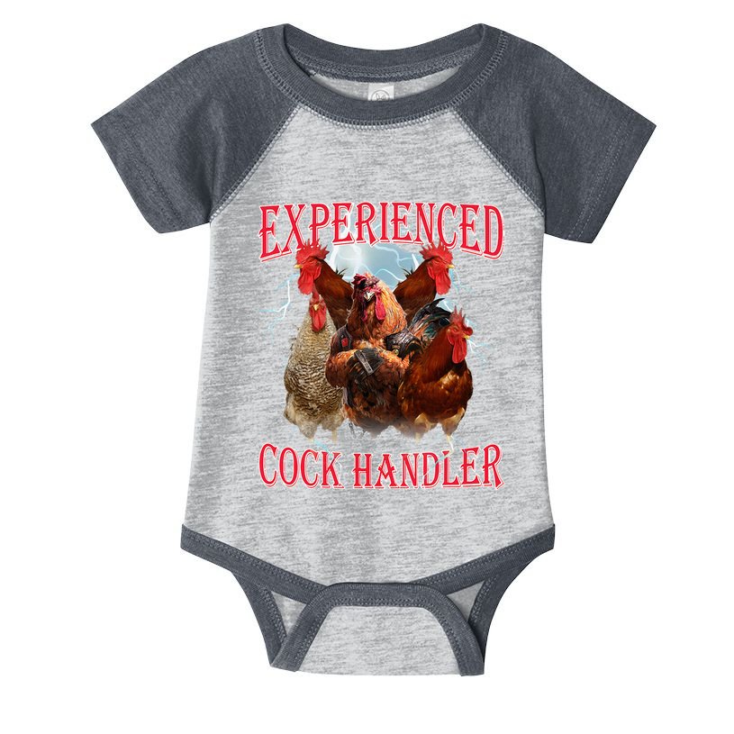 Funny Sayings For Adult Experienced Cock Handler Meme Dank Infant Baby Jersey Bodysuit
