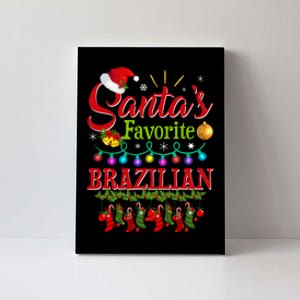 Funny SantaS Favorite Brazilian Christmas Santa Hat Light Canvas