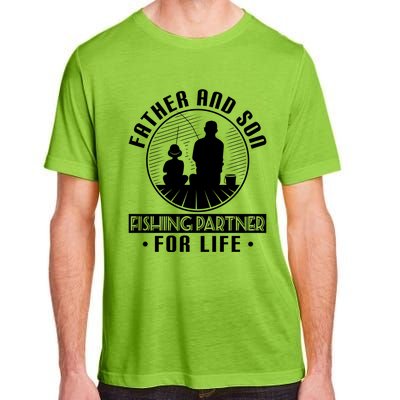 Father Son Fishing Partners For Life Cute Gift Adult ChromaSoft Performance T-Shirt