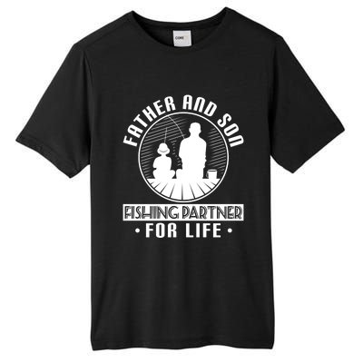 Father Son Fishing Partners For Life Cute Gift Tall Fusion ChromaSoft Performance T-Shirt