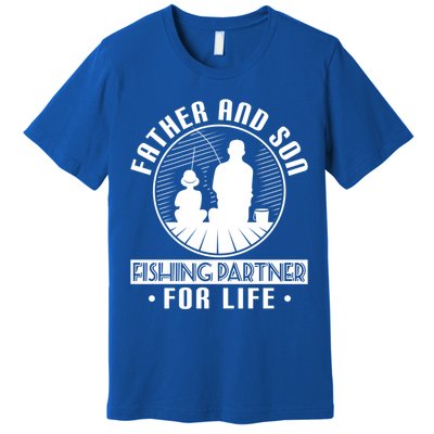 Father Son Fishing Partners For Life Cute Gift Premium T-Shirt