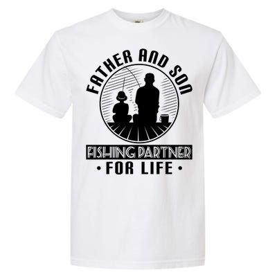 Father Son Fishing Partners For Life Cute Gift Garment-Dyed Heavyweight T-Shirt