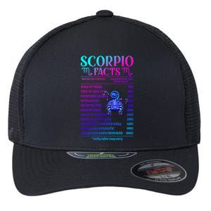 Funny Scorpio Facts Zodiac November Birthday Gift Funny Gift Flexfit Unipanel Trucker Cap