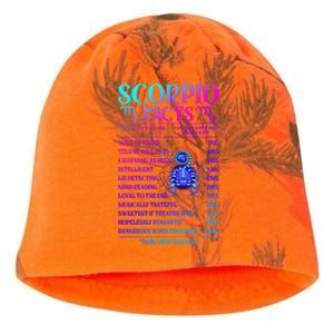 Funny Scorpio Facts Zodiac November Birthday Gift Funny Gift Kati - Camo Knit Beanie