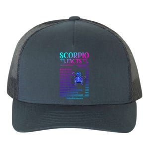 Funny Scorpio Facts Zodiac November Birthday Gift Funny Gift Yupoong Adult 5-Panel Trucker Hat