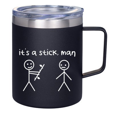 Funny Stick Figures Stick ItS A Stick Sarcastic Gift 12oz Stainless Steel Coffee Mug
