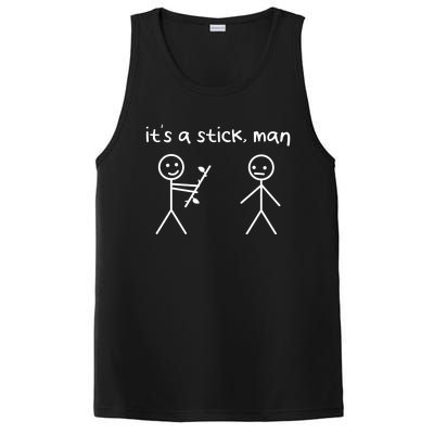 Funny Stick Figures Stick ItS A Stick Sarcastic Gift PosiCharge Competitor Tank