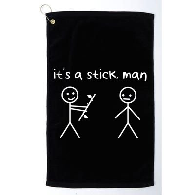 Funny Stick Figures Stick ItS A Stick Sarcastic Gift Golf Towel