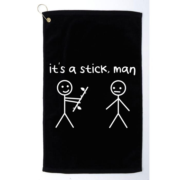 Funny Stick Figures Stick ItS A Stick Sarcastic Gift Golf Towel