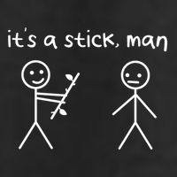 Funny Stick Figures Stick ItS A Stick Sarcastic Gift Golf Towel