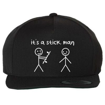 Funny Stick Figures Stick ItS A Stick Sarcastic Gift Wool Snapback Cap
