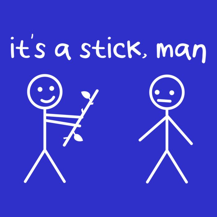 Funny Stick Figures Stick ItS A Stick Sarcastic Gift Magnet